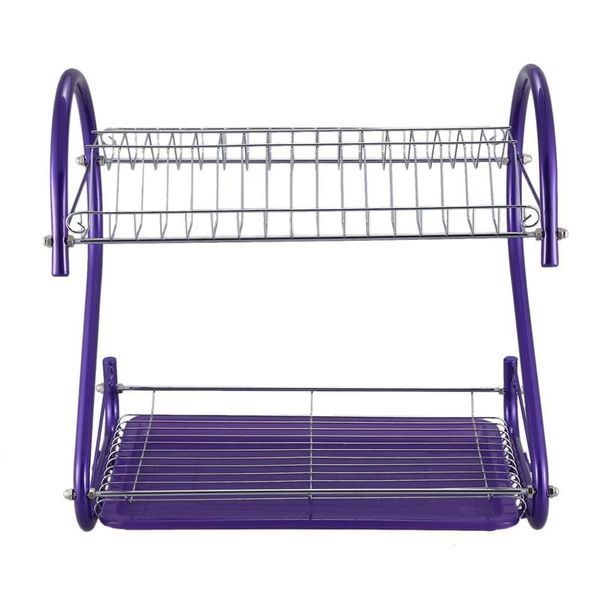 kitchen storage & organization iron 2 tiers dish cup drying rack drainer (color:purple)
kitchen storage & organization iron 2 tiers dish cup drying rack drainer (color:purple)