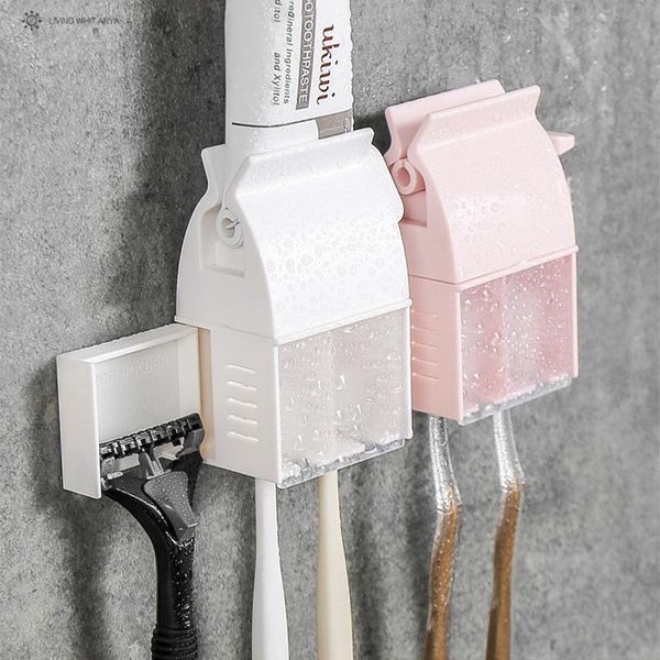 toothbrush holders bathroom rack lazy toothpaste tube squeezer dispenser wall-mounted traceless tooth brush stand toilet supplies
toothbrush holders bathroom rack lazy toothpaste tube squeezer dispenser wall-mounted traceless tooth brush stand toilet supplies