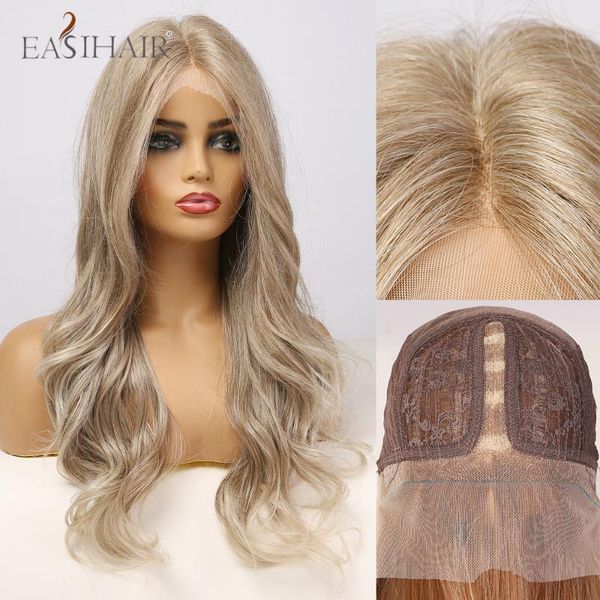 closures easihair mixed light brown long body wave lace front natural hair synthetic for women high density heat resistant, Black;brown
closures easihair mixed light brown long body wave lace front natural hair synthetic for women high density heat resistant, Black;brown