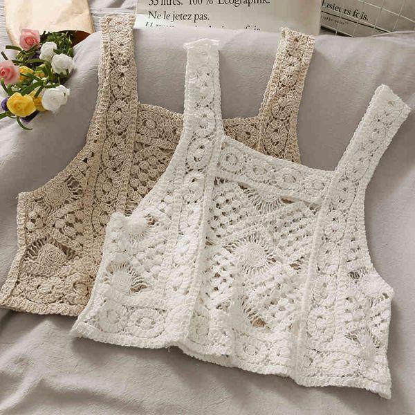 retro wild hollow crochet perspective camisole female summer short cropped umbilical small vest womens tide 210420, White
retro wild hollow crochet perspective camisole female summer short cropped umbilical small vest womens tide 210420, White