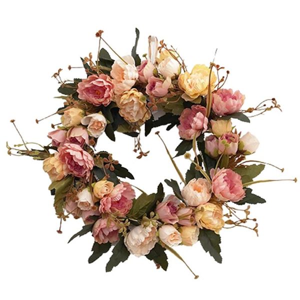 decorative flowers & wreaths simulation garland door decoration artificial silk peony flower wreath wedding window layout
decorative flowers & wreaths simulation garland door decoration artificial silk peony flower wreath wedding window layout