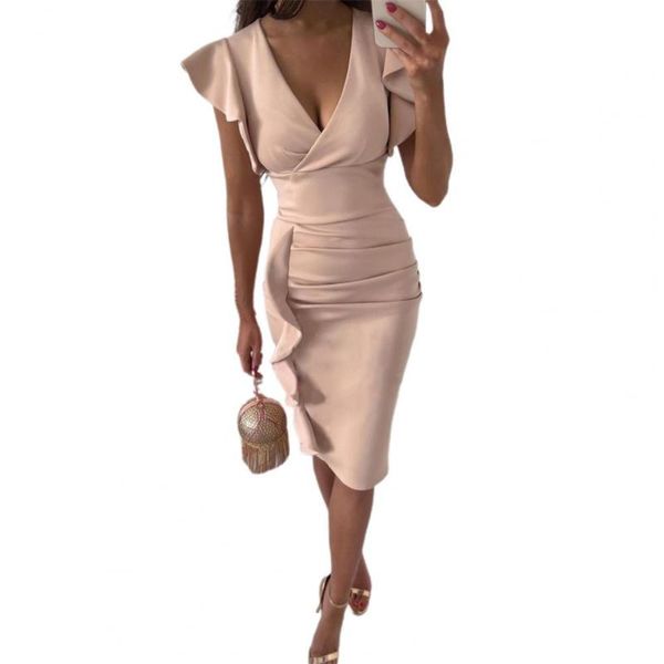 casual dresses summer dress women elegant ruffle sleeve sleeveless slim v neck cross collar knee-length wedding party vestidos, Black;gray
casual dresses summer dress women elegant ruffle sleeve sleeveless slim v neck cross collar knee-length wedding party vestidos, Black;gray