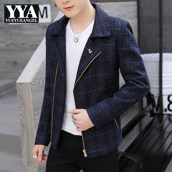 men's jackets fashion mens autumn casual slim fit jacket zipper plaid outerwear coat lapel collar chaquetas hombre fleece lining khaki, Black;brown
men's jackets fashion mens autumn casual slim fit jacket zipper plaid outerwear coat lapel collar chaquetas hombre fleece lining khaki, Black;brown