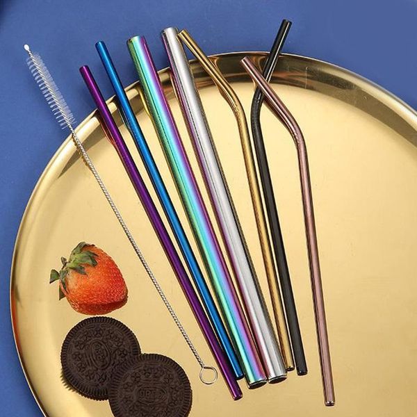 drinking straws 4pcs reusable metal 304 stainless steel sturdy bent straight drinks straw with bag cleaning brush set party bar
drinking straws 4pcs reusable metal 304 stainless steel sturdy bent straight drinks straw with bag cleaning brush set party bar