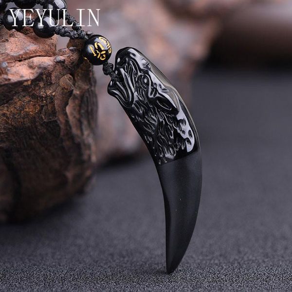 fashion black obsidian wolf tooth spike pendant necklace for women men natural stone beads rope chain jewelry gifts necklaces, Silver
fashion black obsidian wolf tooth spike pendant necklace for women men natural stone beads rope chain jewelry gifts necklaces, Silver