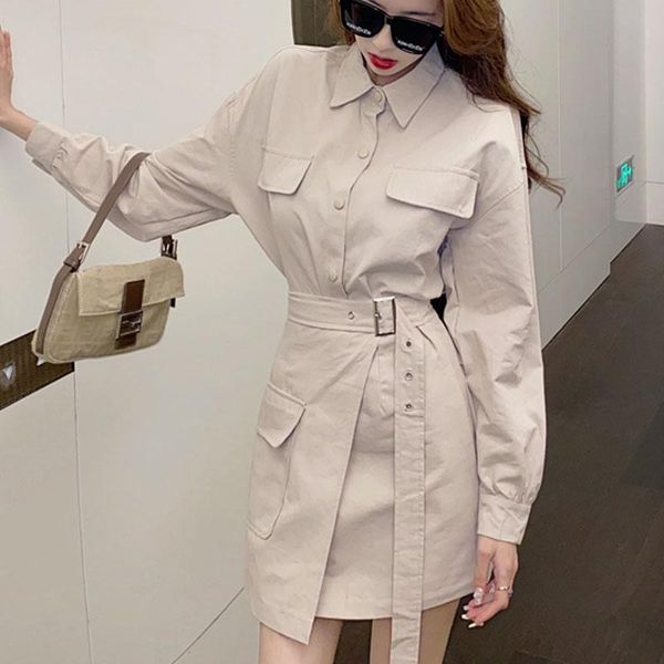 women's tracksuits 2021 women suit spring fall two piece set korea style girls shirt dress+ mini skirt female khaki black, Gray
women's tracksuits 2021 women suit spring fall two piece set korea style girls shirt dress+ mini skirt female khaki black, Gray