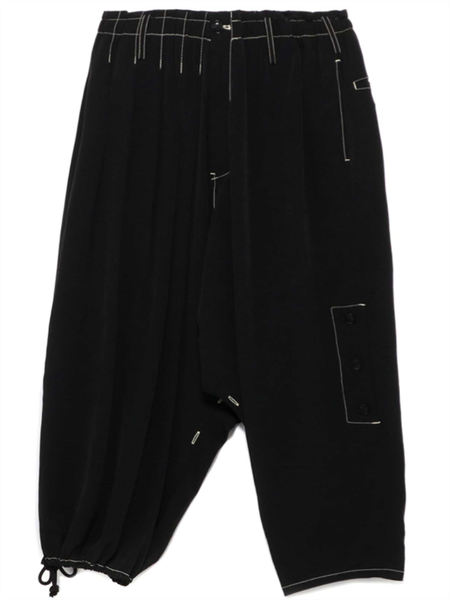 men's pants casual wide leg spring and autumn dark personality car seam nine points design rope fashion, Black
men's pants casual wide leg spring and autumn dark personality car seam nine points design rope fashion, Black