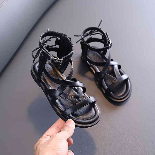 children's girl's fashion sandals high roman style cross woven belt princess shoes summer cool boots, Black;red
children's girl's fashion sandals high roman style cross woven belt princess shoes summer cool boots, Black;red