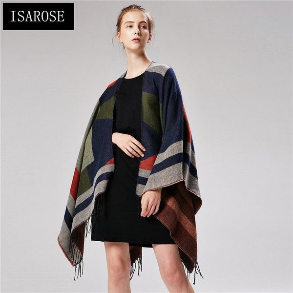 scarves isarose geometric cardigan women fashion poncho coat sweater wrap overcoat capes female shawl knitted lady medium cloaks, Blue;gray
scarves isarose geometric cardigan women fashion poncho coat sweater wrap overcoat capes female shawl knitted lady medium cloaks, Blue;gray