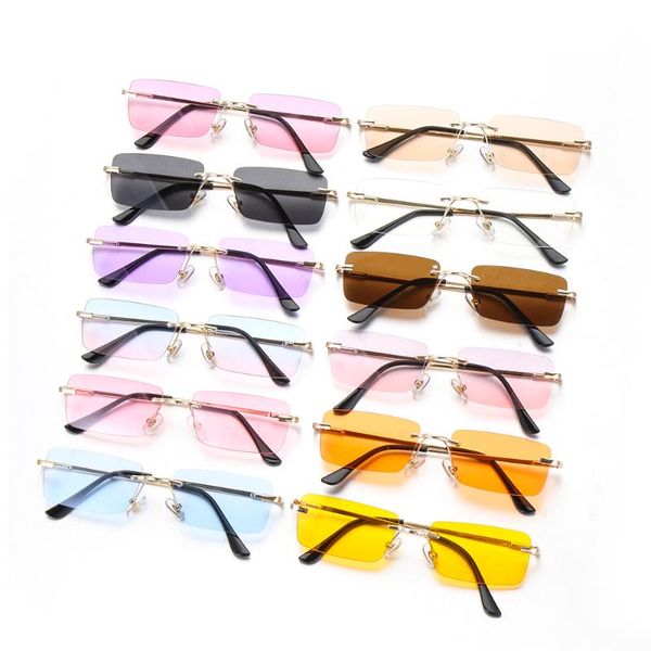 sunglasses fashion rectangle rimless luxury design women retro gradient glasses eyeglasses uv400 streetwear accessories, White;black
sunglasses fashion rectangle rimless luxury design women retro gradient glasses eyeglasses uv400 streetwear accessories, White;black