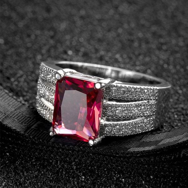 wedding rings women vintage red rhinestone square engagement finger ring men fashion jewelry valentine's day gift big promotion, Slivery;golden
wedding rings women vintage red rhinestone square engagement finger ring men fashion jewelry valentine's day gift big promotion, Slivery;golden