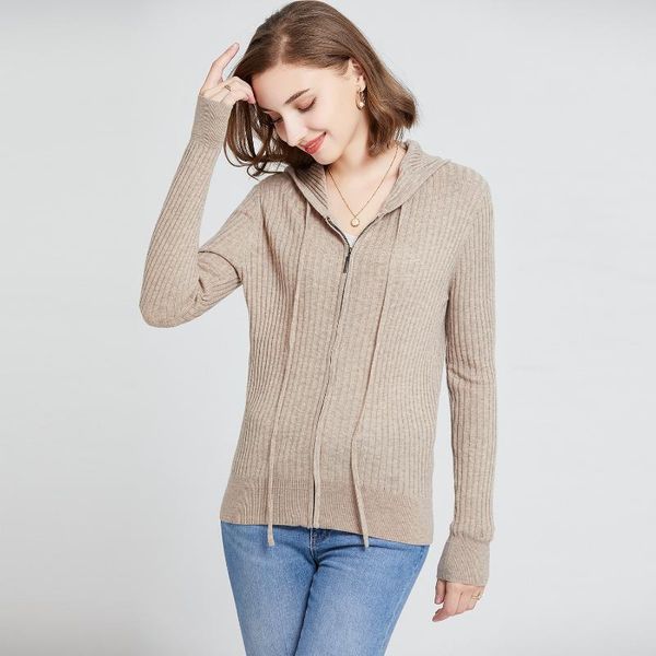 women's knits & tees hlbcbg 2021 autumn spring basic zip hooded thin sweater pullovers women female long sleeve, White
women's knits & tees hlbcbg 2021 autumn spring basic zip hooded thin sweater pullovers women female long sleeve, White