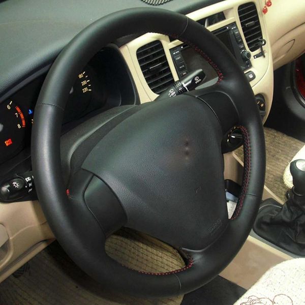 steering wheel covers hand-stitched black leather car case for coupe tiburon 2002-2007 sewing auto accessories
steering wheel covers hand-stitched black leather car case for coupe tiburon 2002-2007 sewing auto accessories