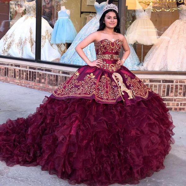 vestidos de xv anos floral charro lace quinceanera prom dress burgundy ruffles embroidery princess sweety 16s girls masquerade gowns, Blue;red
vestidos de xv anos floral charro lace quinceanera prom dress burgundy ruffles embroidery princess sweety 16s girls masquerade gowns, Blue;red