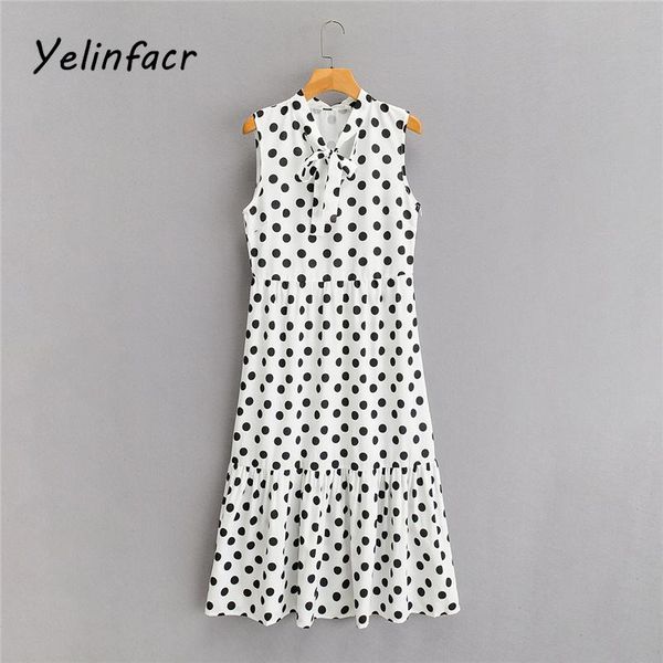 vintage sleeveless slim lady long dress casual beach vacation polka dot print women v-neck lacing summer party dresses, Black;gray
vintage sleeveless slim lady long dress casual beach vacation polka dot print women v-neck lacing summer party dresses, Black;gray