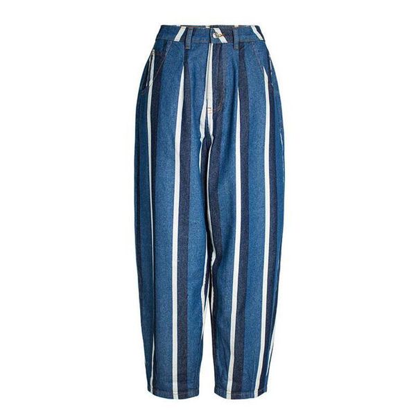 fashion women jeans blue retro washed white stripes ankle length pants spring thin harem haroun torre women's
fashion women jeans blue retro washed white stripes ankle length pants spring thin harem haroun torre women's