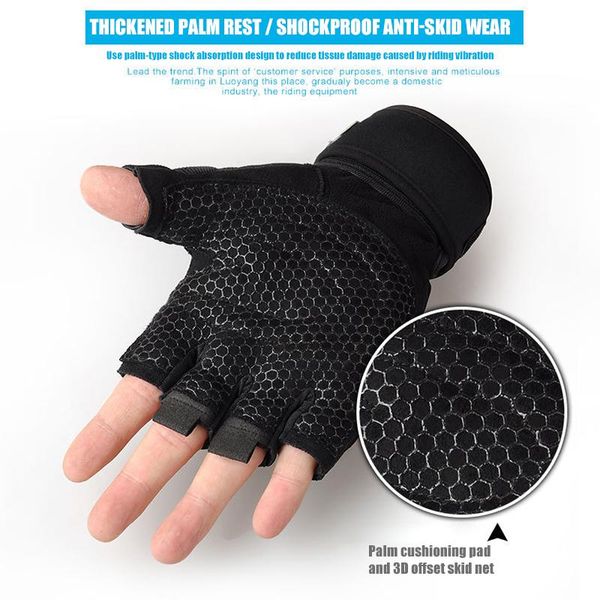 cycling gloves sports exercise workout glove for men women bike mountain half finger summer bicycle gym fitness building, Black
cycling gloves sports exercise workout glove for men women bike mountain half finger summer bicycle gym fitness building, Black