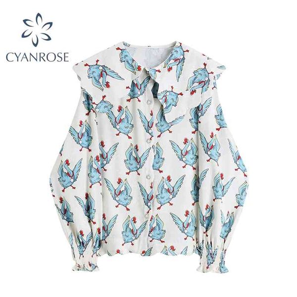 vintage animal print long sleeve loose women blouses autumn elegant korean turn down collar casual female shirt blusas 210430, White
vintage animal print long sleeve loose women blouses autumn elegant korean turn down collar casual female shirt blusas 210430, White