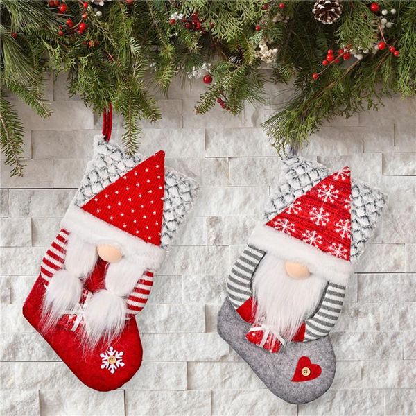 christmas decorations merry stocking decoration with hanging rope, faceless family holiday plush doll
christmas decorations merry stocking decoration with hanging rope, faceless family holiday plush doll