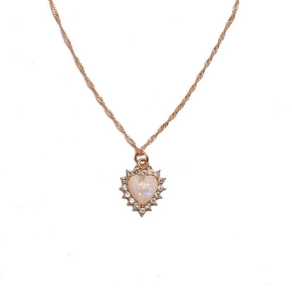 fashion costume jewelry korean gold chain crystal rhinestone heart pendant necklace collar choker necklaces for women, Silver 
fashion costume jewelry korean gold chain crystal rhinestone heart pendant necklace collar choker necklaces for women, Silver