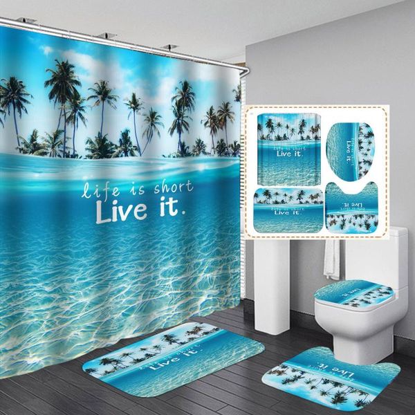 coconut coast beach print shower curtain toilet mat floor 4 piece set thick polyester bathroom curtains
coconut coast beach print shower curtain toilet mat floor 4 piece set thick polyester bathroom curtains
