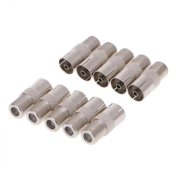 smart power plugs 10 pcs f type female jack to tv pal rf coaxial adapter connector 
smart power plugs 10 pcs f type female jack to tv pal rf coaxial adapter connector