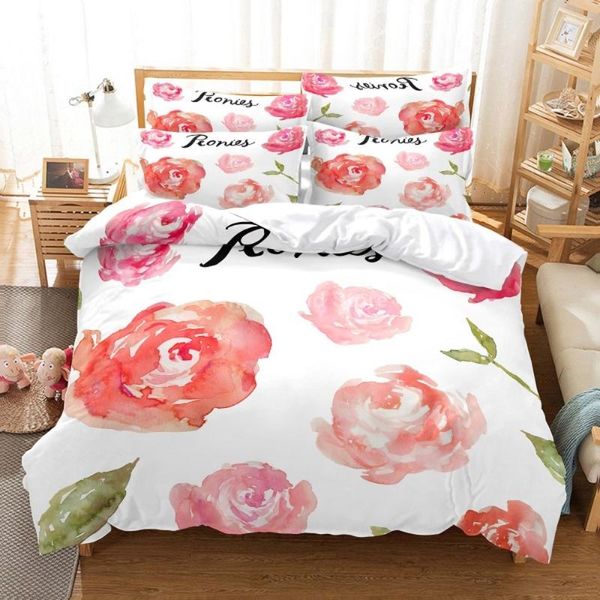 bedding sets pink rose plants fashion set modern 3d print comforter luxury king single size duvet cover home textile decor
bedding sets pink rose plants fashion set modern 3d print comforter luxury king single size duvet cover home textile decor