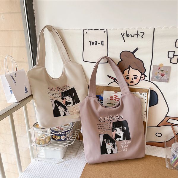 2021 new ins female korean casual cartoon printed canvas one shoulder portable large capacity tote bag
2021 new ins female korean casual cartoon printed canvas one shoulder portable large capacity tote bag
