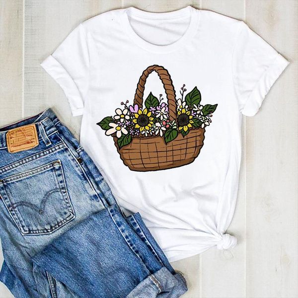 cartoon flower floral 90s womens t shirts fashion print summer tee clothes graphic, White
cartoon flower floral 90s womens t shirts fashion print summer tee clothes graphic, White