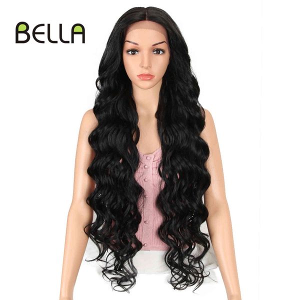 bella lace front wig hd transparent 40 inch long deep wave high temperature fiber pink blonde 613 synthetic wigs for women, Black;brown
bella lace front wig hd transparent 40 inch long deep wave high temperature fiber pink blonde 613 synthetic wigs for women, Black;brown