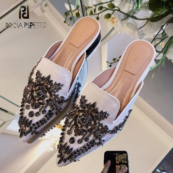 slippers fashion style 2021 early spring leather flat pointed toe with rhinestone semi-support shoes muller women, Black
slippers fashion style 2021 early spring leather flat pointed toe with rhinestone semi-support shoes muller women, Black