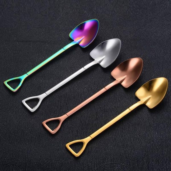 spoons stainless steel coffee spoon dining & bar tableware small tea ice cream sugar cake dessert dinnerware scoop