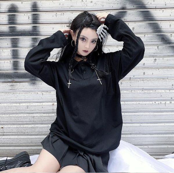 women's hoodies & sweatshirts ruibbit cross decorate rock japanese harajuku gothic girls punk women long sleeve black patchwork sweatsh
women's hoodies & sweatshirts ruibbit cross decorate rock japanese harajuku gothic girls punk women long sleeve black patchwork sweatsh