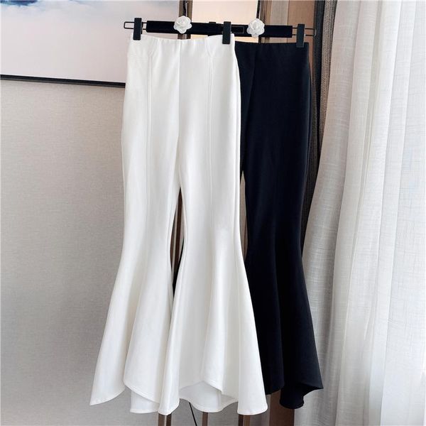women's pants & capris flare woman 2021 spring vintage loose-fit high waist bell-bottom casual white black trousers, Black;white
women's pants & capris flare woman 2021 spring vintage loose-fit high waist bell-bottom casual white black trousers, Black;white