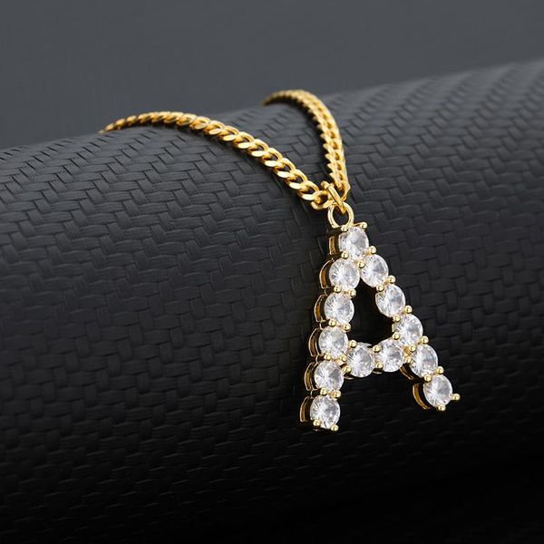 pendant necklaces trendy crystal 26 letter necklace for women stainless steel curb chain statement jewelry party gift, Silver
pendant necklaces trendy crystal 26 letter necklace for women stainless steel curb chain statement jewelry party gift, Silver