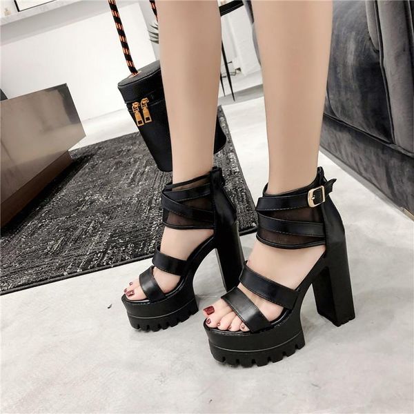 hollow out thick platform gothic punk rome sandals women open toe buckle block high heels summer lace shoes woman 2021, Black
hollow out thick platform gothic punk rome sandals women open toe buckle block high heels summer lace shoes woman 2021, Black