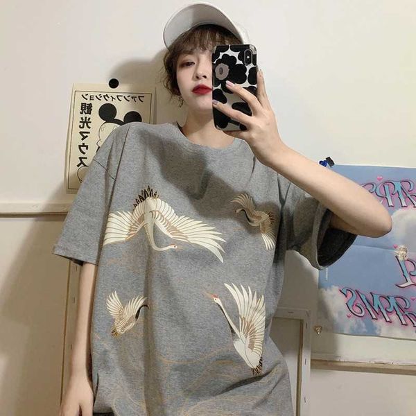 chinese style soft cotton men's crane embroidery t-shirt o-neck short sleeve t shirt women casual t-shirts summer tshirts 210601, White
chinese style soft cotton men's crane embroidery t-shirt o-neck short sleeve t shirt women casual t-shirts summer tshirts 210601, White
