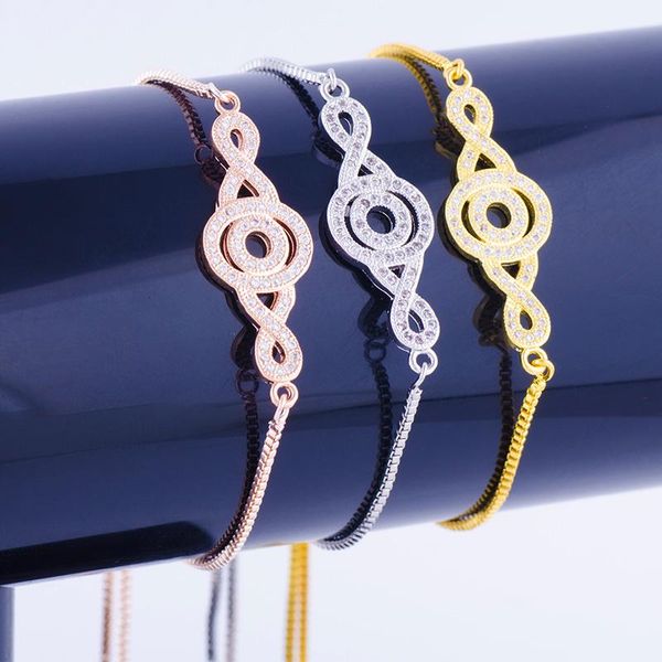 charm bracelets fashion jewelry zircon crystal music note bead bracelet handmade copper micro pave square chain women's diy gift, Golden;silver
charm bracelets fashion jewelry zircon crystal music note bead bracelet handmade copper micro pave square chain women's diy gift, Golden;silver
