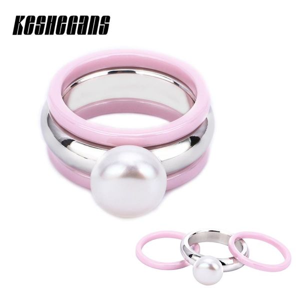 wedding rings 3pcs/set elegant imitation big pearl ring pink ceramic stainless steel fashion style gift for women finger jewelry, Slivery;golden
wedding rings 3pcs/set elegant imitation big pearl ring pink ceramic stainless steel fashion style gift for women finger jewelry, Slivery;golden