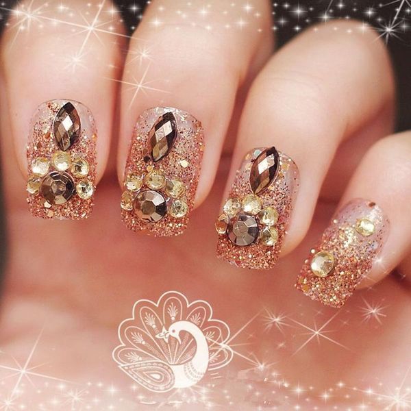false nails 24pcs/box detachable glitter square head wearable rhinestone fake full cover nail tips press on diy, Red;gold
false nails 24pcs/box detachable glitter square head wearable rhinestone fake full cover nail tips press on diy, Red;gold