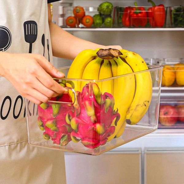 1pc refrigerator organizer bins stackable fridge organizers with cutout handle clear plastic pantry storage rack kitchen & organization
1pc refrigerator organizer bins stackable fridge organizers with cutout handle clear plastic pantry storage rack kitchen & organization