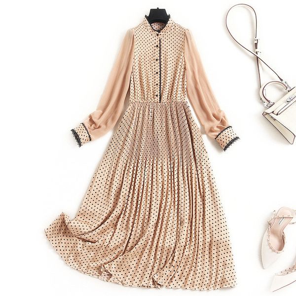 europe fashions chiffon spring dress sleeves of women clothes elegant geometric patterns plied with dresses, Black;gray
europe fashions chiffon spring dress sleeves of women clothes elegant geometric patterns plied with dresses, Black;gray