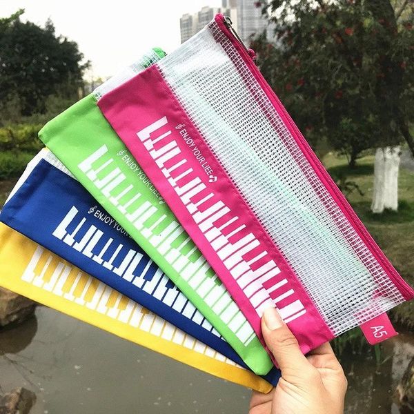 pencil bags music piano pattern bag bill mesh pocket school office student stationery holder creative beating notes zipper net
pencil bags music piano pattern bag bill mesh pocket school office student stationery holder creative beating notes zipper net