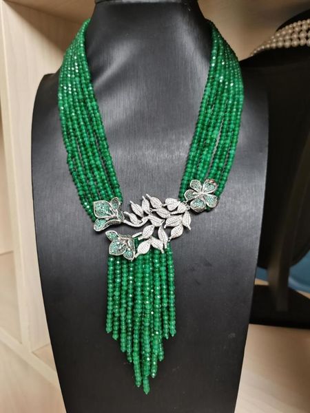 chains style 6strands red green stone tassels necklace micro inlay zircon leaf accessorie 45-52cm fashion jewelry, Silver
chains style 6strands red green stone tassels necklace micro inlay zircon leaf accessorie 45-52cm fashion jewelry, Silver