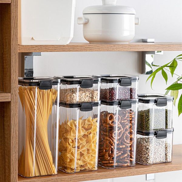 sealed storage box crisper dried grains buckle jar kitchen organizer container lock cover lid tank cereals jars bottles &
sealed storage box crisper dried grains buckle jar kitchen organizer container lock cover lid tank cereals jars bottles &