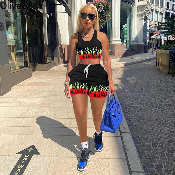 women's tracksuits olivekwok 2021 summer women sets sleeveless o-neck fashion print leisure two-piece suit street night outfits, Gray
women's tracksuits olivekwok 2021 summer women sets sleeveless o-neck fashion print leisure two-piece suit street night outfits, Gray
