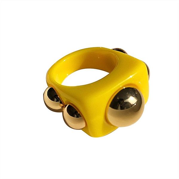 cluster rings 2021 jewelry trendy travel gifts colorful korean golden bead transparent resin acrylic for women girls, Golden;silver
cluster rings 2021 jewelry trendy travel gifts colorful korean golden bead transparent resin acrylic for women girls, Golden;silver