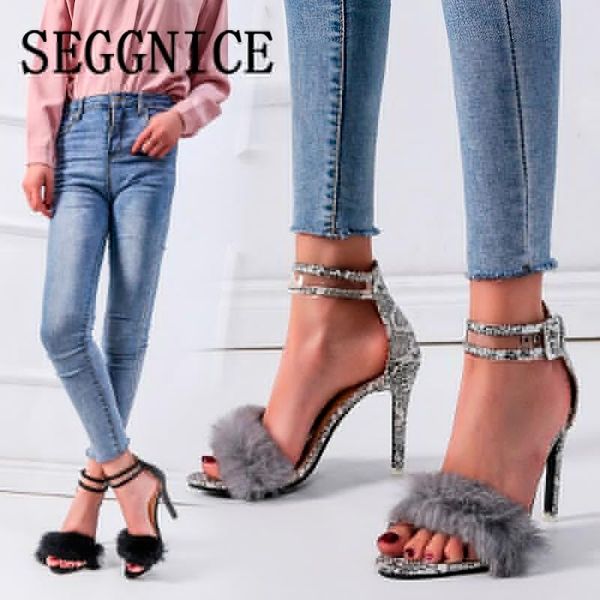 fur ladies sandals high heel faux fluffy women shoes summer fashion 2021 women's dress, Black
fur ladies sandals high heel faux fluffy women shoes summer fashion 2021 women's dress, Black