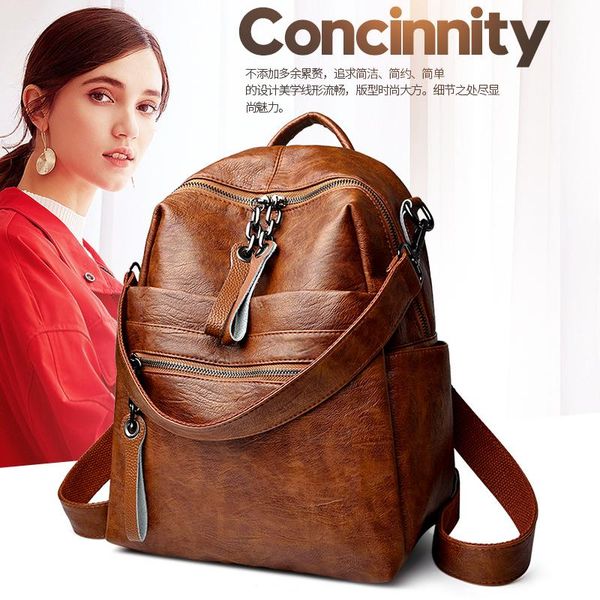 outdoor bags genuine leather backpack women anti theft backpac school shoulder bag waterproof double zipper girl black
outdoor bags genuine leather backpack women anti theft backpac school shoulder bag waterproof double zipper girl black