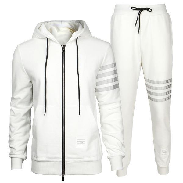 men's zipper hoodies casual set man tracksuits with mercerized cotton material thom clothing brown male big size 110kg 201109, Gray
men's zipper hoodies casual set man tracksuits with mercerized cotton material thom clothing brown male big size 110kg 201109, Gray